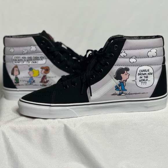 ORIGINAL RELEASE!!!!!! SIZE 11 - VANS PEANUTS x SK8 HI CHARLIE KITE RARE FIND!!! - Picture 2 of 15